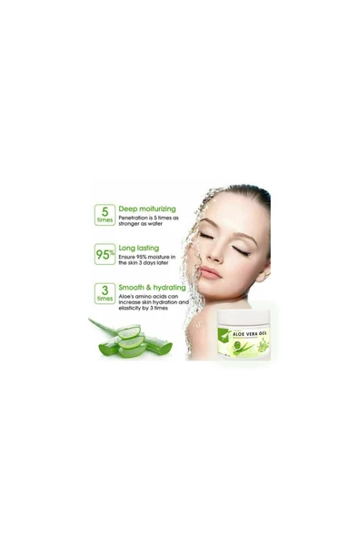 Eurorganic Aloe Vera Jel Cildiniz İçin Ferahlama ve Nem Dokunuş 100 ml x 2 adet - Resim 3
