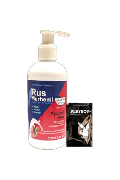 Playboy 250 ml Ceviz Sütlü & Cevizli Rus Merhemi Tüy Dökücü Krem + 1 Armağan Jel ürün görseli 1