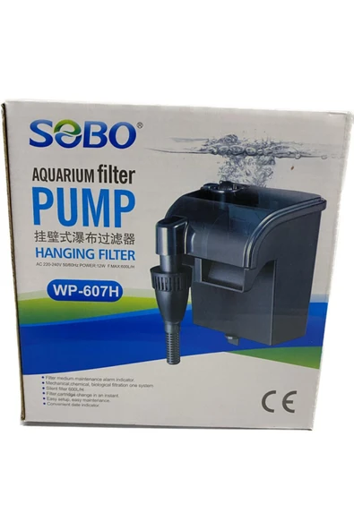 Sobo Wp-607H Akvaryum Şelale Filtre 600 L/H 12W ürün görseli 1