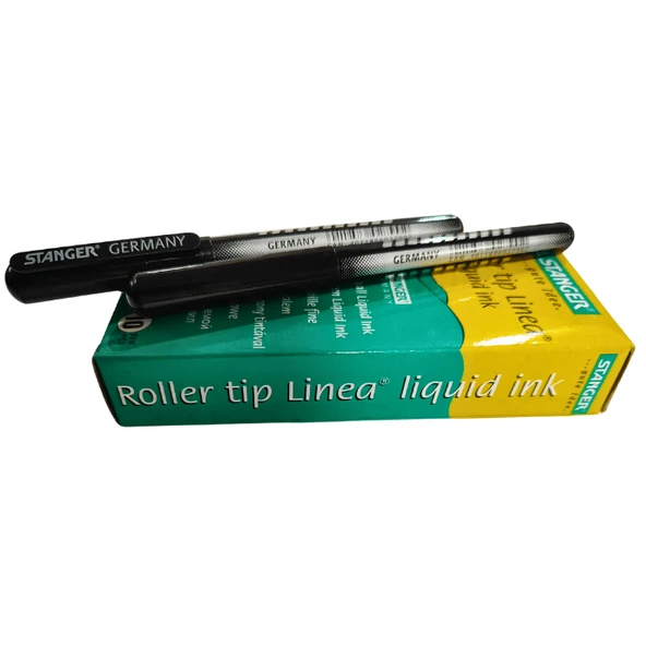 Stanger Rollerball Solid Inkliner 0.5 Mm Siyah Pilot Kalem 10'lu Paket - Resim 4