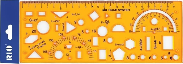 Rio Multi Faction Şablonu Cetvel 25 Cm - Resim 6