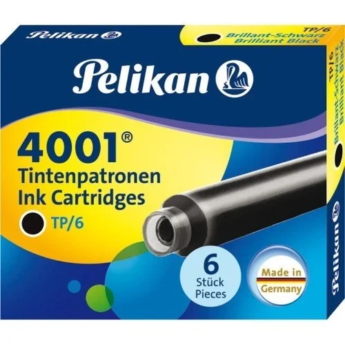 Pelikan Dolma Kalem Kartuşu Küçük Royal Siyah 6 Lı 4001 ürün görseli 1