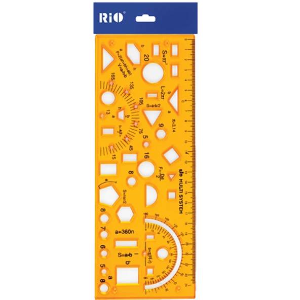 Rio Multi Faction Şablonu Cetvel 25 Cm - Resim 2