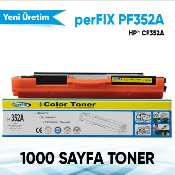 Perfix | Hp 352a - Cf352a 1k Sarı Muadil Lazer Toner ( M176 - M177 ) ürün görseli 1