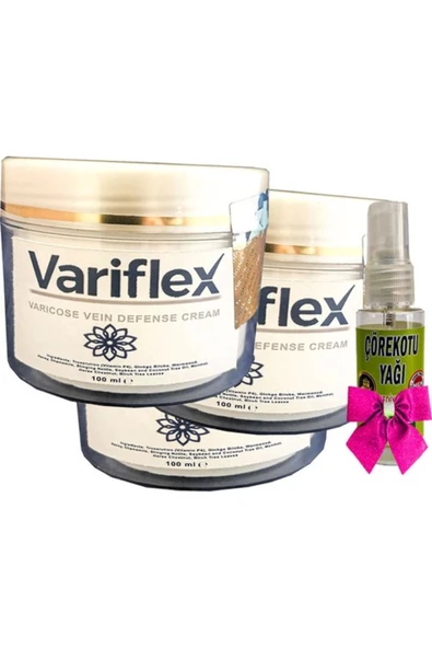 Variflex Krem 100 ml x 3 adet + ve Çörek Otu Yağı 30 ml ürün görseli 1
