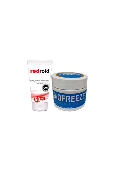 Süper Redroid Rahatlatıcı Bakım Kremi 50 ml +Biofreeze Cream 150 ml Rahatlatıcı etki ürün görseli 1