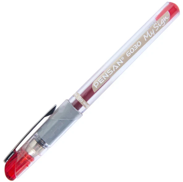 Pensan Roller Kalem My-sign Jel Bilye Uçlu İmza Kalemi 1.0 Mm Kırmızı | 6030 ürün görseli 1