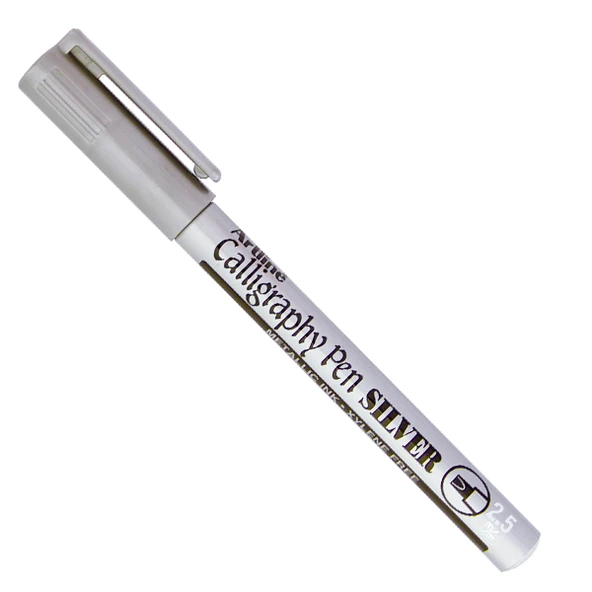 Artline Kaligrafi Kalemi Kesik Uçlu 2.5 Mm Gümüş Ek993xf ürün görseli 1