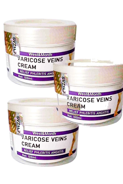 Varix Varicose Veins West&Month Leg Bakım Kremi 100 ml X 3 adet ürün görseli 1