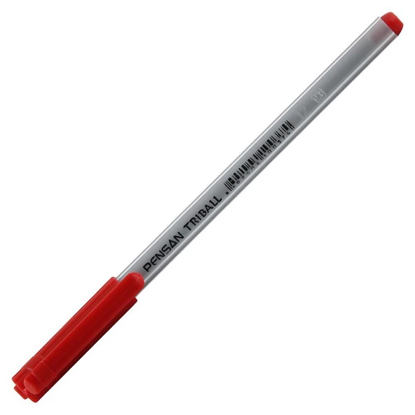 Pensan Tükenmez Kalem Triball 1.0 Mm Bilye Uç Kırmızı ürün görseli 1