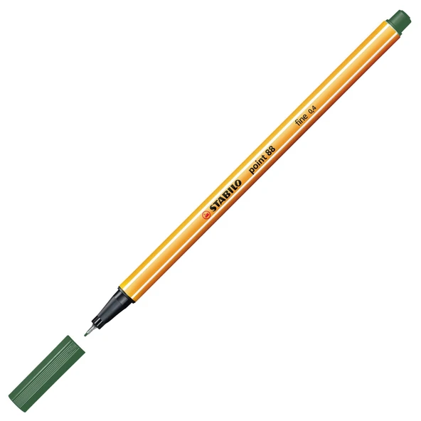 Stabilo Zeytin Yeşili Keçe Uçlu İnce Kalem 88 Point 0.4 Mm 88/63 ürün görseli 1