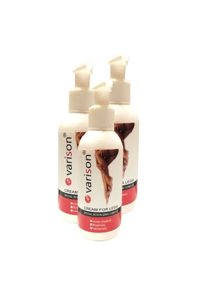 Süper Varison Varicose Vein Defense Cream ,,diz,bacak Bakım Kremi 120 ml 3 Adet ürün görseli 1