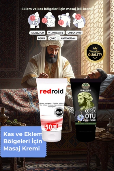Süper Redroid Etkili Rahatlatıcı Bakım Kremi 50 ml+İbn-i Sina Çörek Otu Kremi 50 ml ürün görseli 1