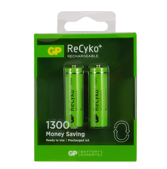 Gp Aa 1300 Mah Şarjlı Kalem Pil 2'li Paket Gp130aahcemtr-2gb ürün görseli 1