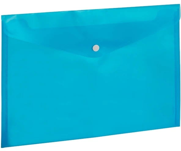 Kraf Çıtçıtlı Dosya - Mavi - Resim 2