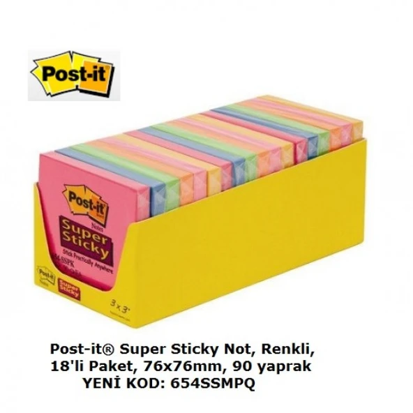 3m Post-it  76x76 90 Etiket - Resim 5