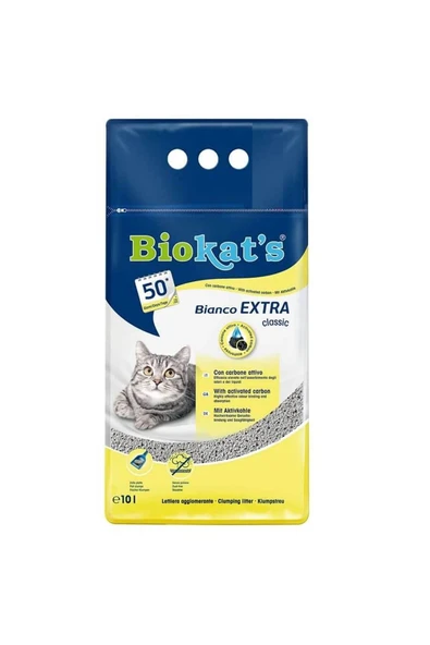 Biokats Bianco Ekstra Classic Kedi Kumu 10 Lt ürün görseli 1