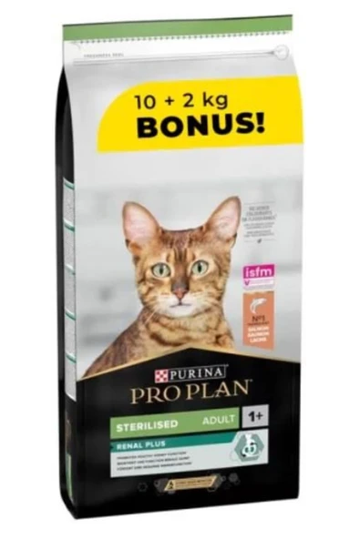 Pro Plan Pro Plan Sterilised Kisirlaştirilmiş Kediler Için Somonlu Kedi Mamasi 10Kg+2Kg ürün görseli 1