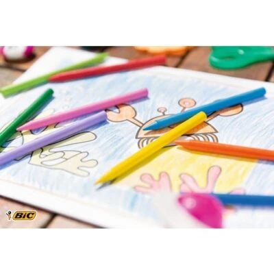 Bic Pastel Boya Plastidecor Karton Kutu 12 Li 920299 - Resim 4