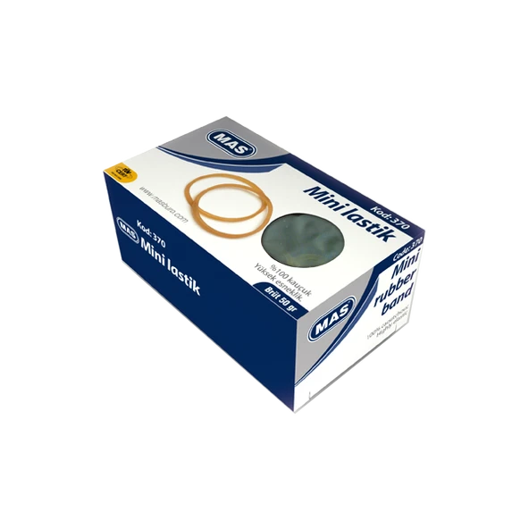 Mas 370 | Ambalaj Lastik 50 Gr Mini Kutu %100 Kauçuk ürün görseli 1