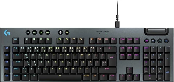 Logitech G915 X GL Tactile Brown Switch RGB Kablolu İngilizce Mekanik Gaming Klavye (920-012942) ürün görseli 1