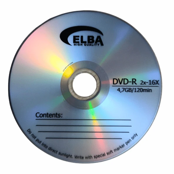 Elba Dvd-r 4,7 Gb 120 Dk Shrink ürün görseli 1