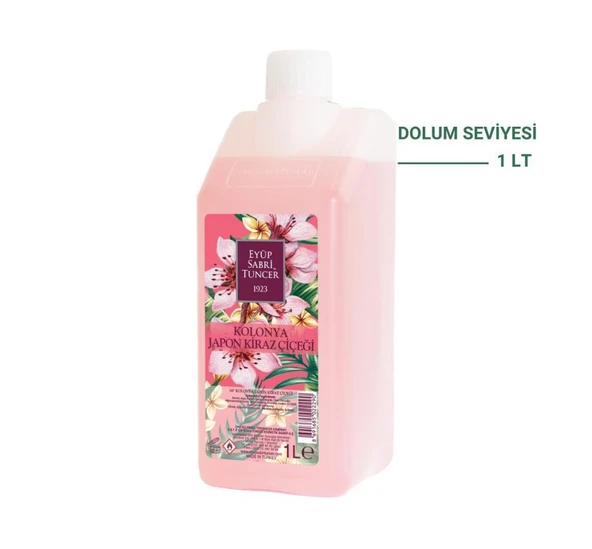 Japon Kiraz Çiçeği Kolonyası Kilit Kapaklı 1 Litre ürün görseli 1