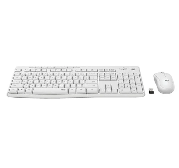 Mk295 Kablosuz Klavye Mouse Set Beyaz 920-010089 ürün görseli 1