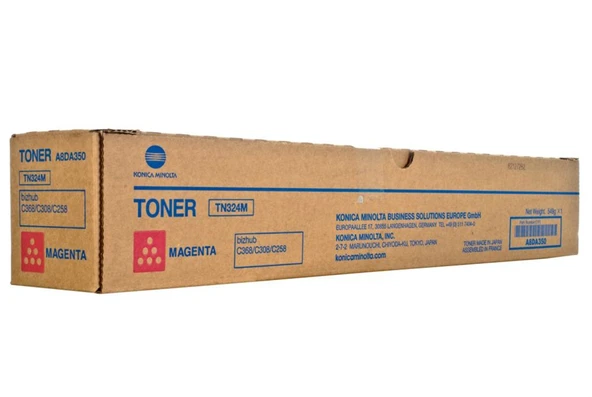 Konica Tn-324M Magenta Kırmızı Orjinal Fotokopi Toneri Bizhup C258-308-368 26.000 Sayfa Kapasiteli ürün görseli 1