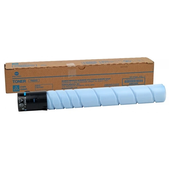 Konica Cyan Mavi Orjinal Fotokopi Toneri Bizhup C227-287-367 21.000 Sayfa Kapasiteli Tn-221C ürün görseli 1