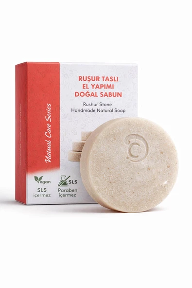 Ruşur Taşlı El Yapımı Doğal Oval Sabun - 100 gr ürün görseli 1