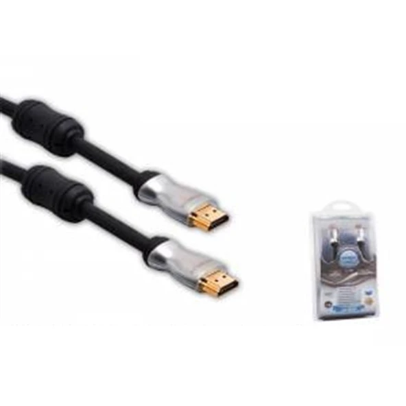 1.3 Metre Mini Hdmi M-M 1.4 Versiyon 24K 3D Gold Kablo Hy-W290 ürün görseli 1