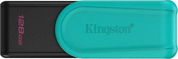 Kingston Dtxs-128Gb 128Gb Portable Usb 3.2 Gen1 Datatraveler Exodias (Black-Turquoise) Flash Bellek ürün görseli 1