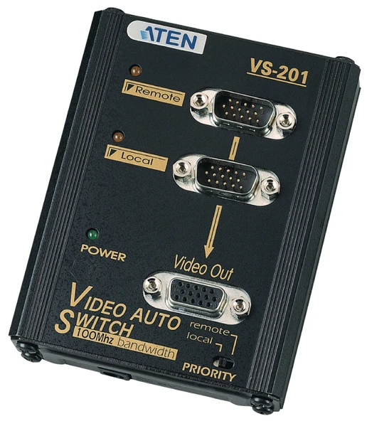 2 Port Video Switch 2 Port Vga Seçici , 2 Giriş - 1 Çıkış (2 Port Video Switch) Vs201-At ürün görseli 1