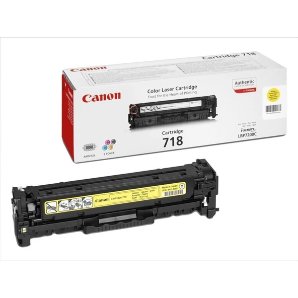 Crg-718Y Yellow Sarı Toner Mf728-729 Mfc8350-8580 Lbp7210 ürün görseli 1