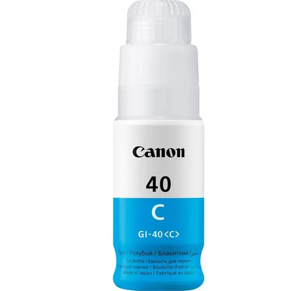 GI-40C Cyan Mavi Şişe Mürekkep G6040-G5040 ürün görseli 1