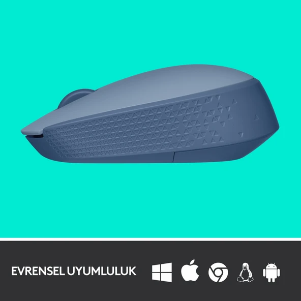 910-006866 M171 Kablosuz Mavi Gri Mouse - Resim 2