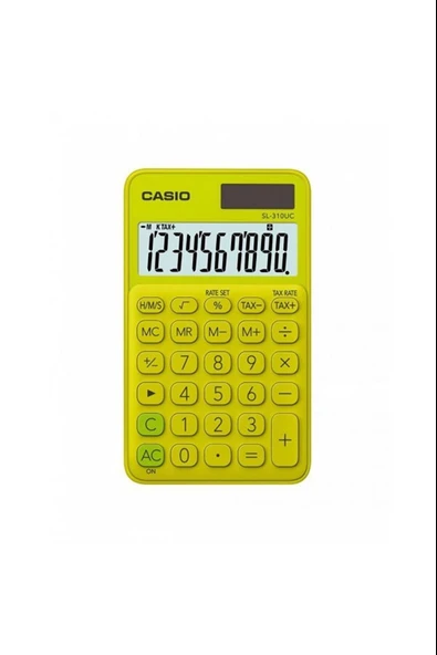 Sl-310Uc-Yg Cep Tipi 10 Hane Sarı Hesap Makinesi ürün görseli 1