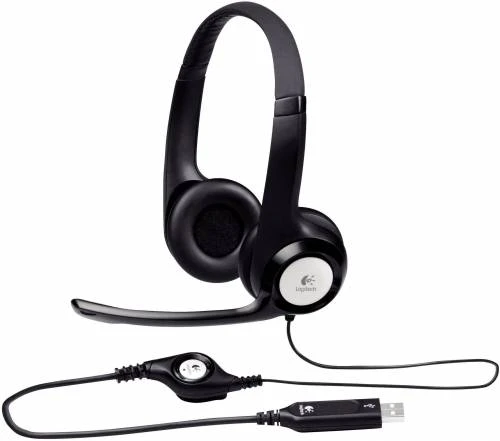 H390 Siyah Usb Mikrofonlu Kulaklık 981-000406 ürün görseli 1