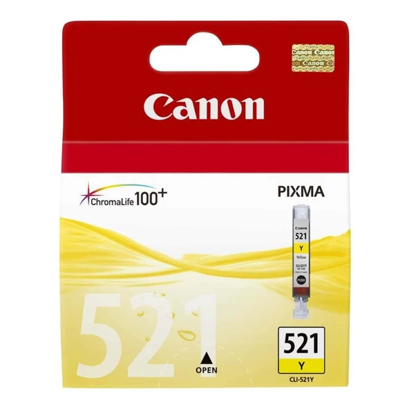 Cli-521Y Yellow Sarı Mürekkep Kartuş Mp260-540-550-560-620-630 Mx860-870 ürün görseli 1