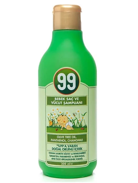 99 Bebek Saç ve Vücut Şampuanı 200 ml ürün görseli 1