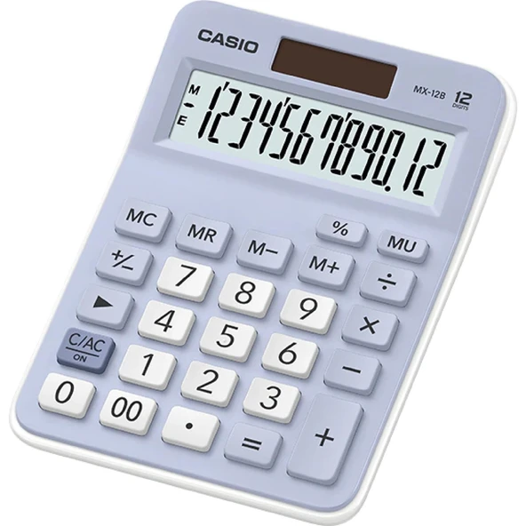 Casio Açık Mavi 12 Hane Masa Üstü Hesap Makinesi ürün görseli 1