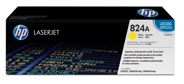 824A Yellow Sarı 21.000 Sayfa Kapasiteli Toner Cb382A ürün görseli 1