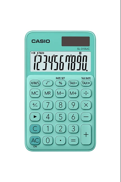Sl-310Uc-Gn Cep Tipi 10 Hane Yeşil Hesap Makinesi ürün görseli 1