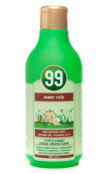 99 Nemlendirici Bebek Yağı 200 ml ürün görseli 1