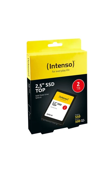 Intenso 2Tb 3812470 Top 550Mb--500Mb-S 2.5" Sata 3 Ssd Harddisk ürün görseli 1