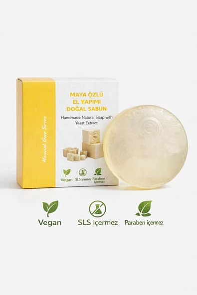 Maya Özlü El Yapımı Doğal Oval Sabun - 100 gr ürün görseli 1