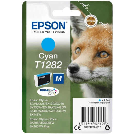 Bx305 Sx125-425 Cyan Mavi Mürekkep Kartuş T12824022 ürün görseli 1