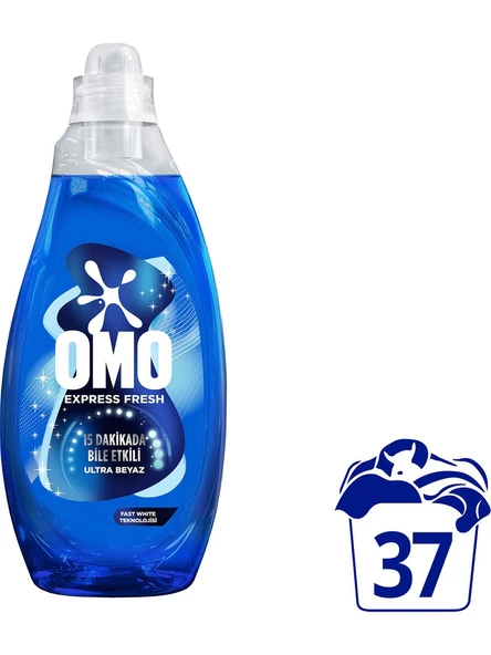Omo Express Fresh Ultra Beyaz Sıvı Çamaşır Deterjanı 1480 ml ürün görseli 1