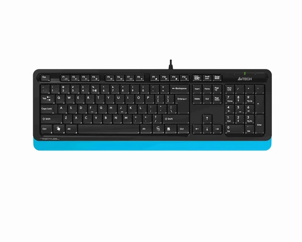 Q TR Usb Fsytyler Multimedya Kablolu Klavye Mavi FK10 ürün görseli 1